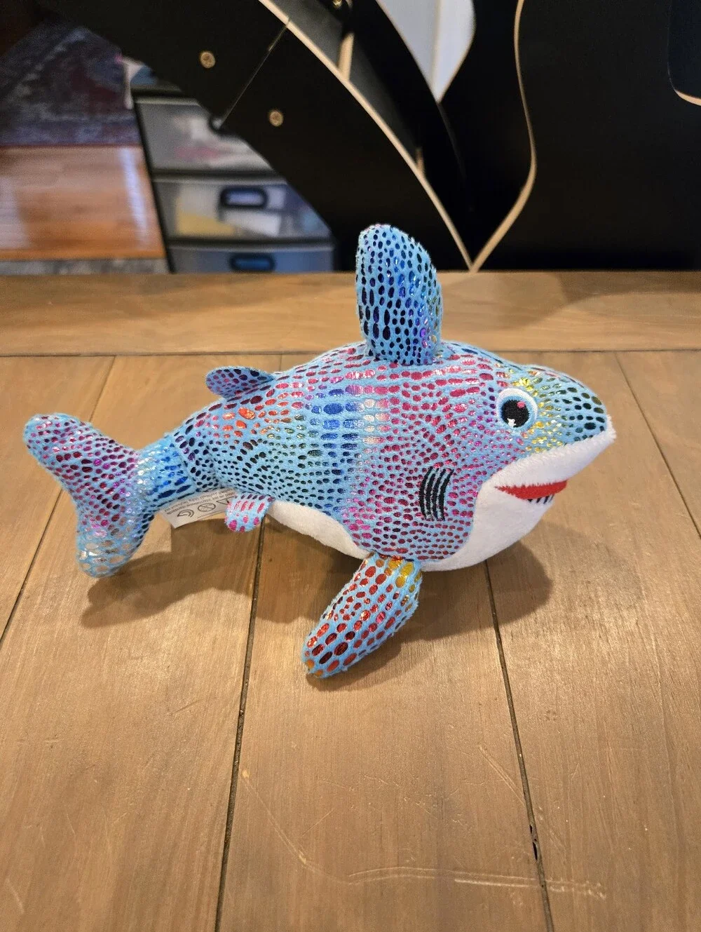 Nanco Sparkle Blue Shark Plush New With Tags